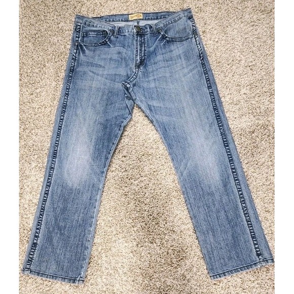 Wrangler 20X Style 44 Slim Straight‎ Stretch Denim Jeans 44MWXRB Mens 38x32 (31) - Picture 2 of 13